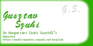 gusztav szuhi business card